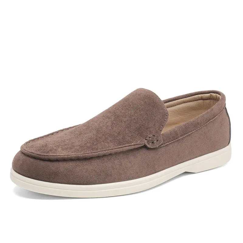 Cross-Border Popular Slip-On Suede Loafers Slip-On Slip-Ons Casual Fashion Beanie Shoes for Men Dropshipping - Nexacart