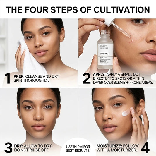 Salicylic Acid 2% Facial Essence, Acne-Fighting Serum for Blemish-Prone,Deep Moisturizing Skin,The Skin Facial Skin Essence New