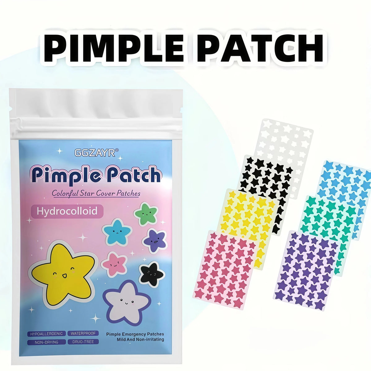 Star Pimple Patches – 280 Colourful Hydrocolloid Spot Covers