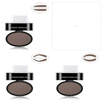 eyebrow powder stamp and stencil kit