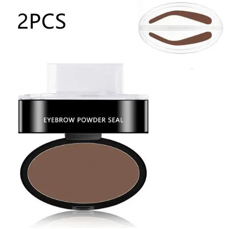 eyebrow powder stamp and stencil kit