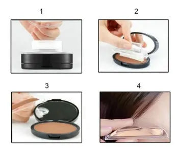 eyebrow powder stamp and stencil kit