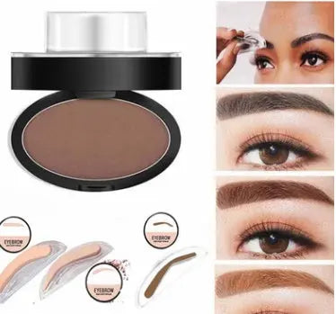 eyebrow powder stamp and stencil kit
