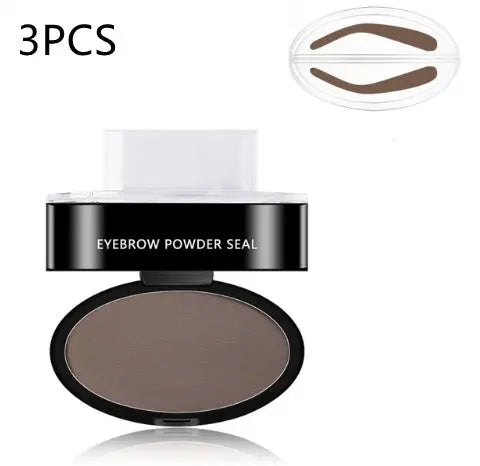 eyebrow powder stamp and stencil kit