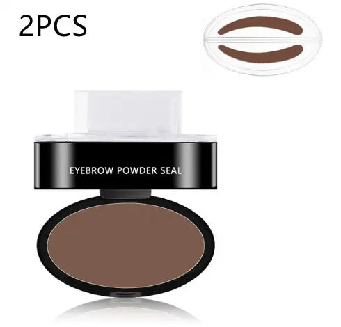 eyebrow powder stamp and stencil kit