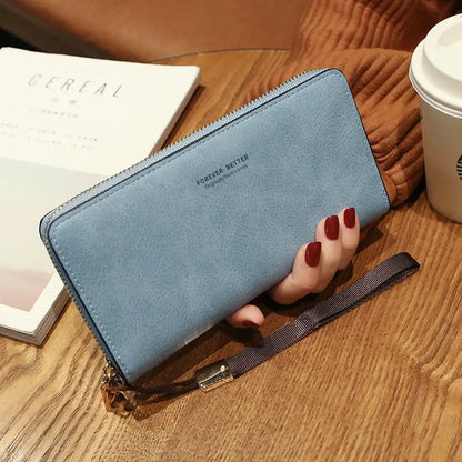 Lonny Women's Hand-Held Long Wallet Korean Style Handbag Multi-Functional Card Holder Mobile Phone Bag Coin Purse Women's Wallet Nexacart