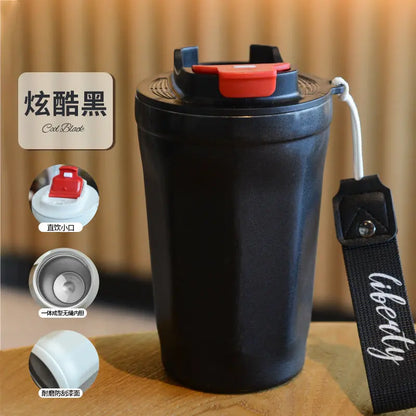 Summer Insulated Stainless Steel Water Cup, Thermos Cup, Coffee Cup, Double-Layer Car Cup, Smart Display Gift Cup, Customizable Nexacart