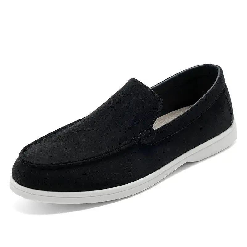 Cross-Border Popular Slip-On Suede Loafers Slip-On Slip-Ons Casual Fashion Beanie Shoes for Men Dropshipping - Nexacart
