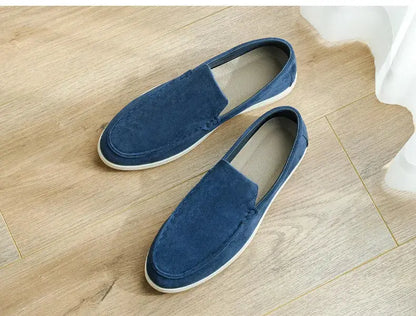 Cross-Border Popular Slip-On Suede Loafers Slip-On Slip-Ons Casual Fashion Beanie Shoes for Men Dropshipping - Nexacart
