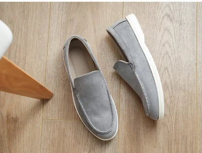 Cross-Border Popular Slip-On Suede Loafers Slip-On Slip-Ons Casual Fashion Beanie Shoes for Men Dropshipping - Nexacart