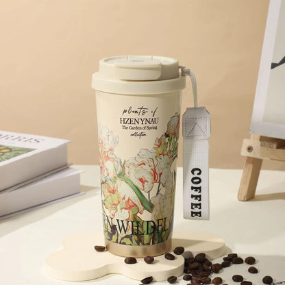 Summer Insulated Stainless Steel Water Cup, Thermos Cup, Coffee Cup, Double-Layer Car Cup, Smart Display Gift Cup, Customizable Nexacart