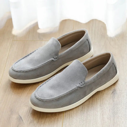 Cross-Border Popular Slip-On Suede Loafers Slip-On Slip-Ons Casual Fashion Beanie Shoes for Men Dropshipping - Nexacart