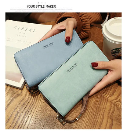 Lonny Women's Hand-Held Long Wallet Korean Style Handbag Multi-Functional Card Holder Mobile Phone Bag Coin Purse Women's Wallet Nexacart