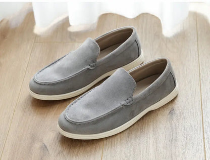 Cross-Border Popular Slip-On Suede Loafers Slip-On Slip-Ons Casual Fashion Beanie Shoes for Men Dropshipping - Nexacart