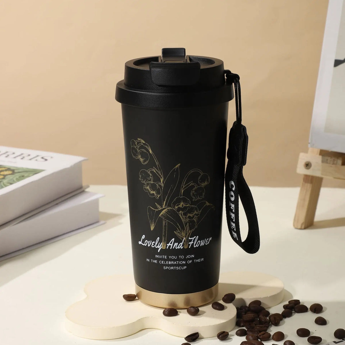 Summer Insulated Stainless Steel Water Cup, Thermos Cup, Coffee Cup, Double-Layer Car Cup, Smart Display Gift Cup, Customizable Nexacart