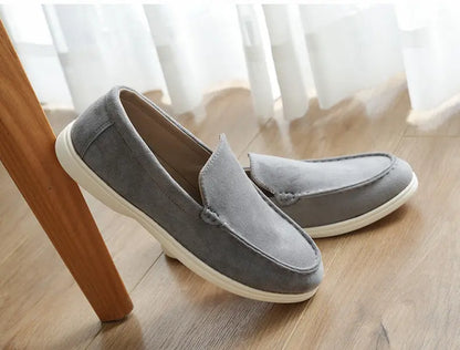 Cross-Border Popular Slip-On Suede Loafers Slip-On Slip-Ons Casual Fashion Beanie Shoes for Men Dropshipping - Nexacart