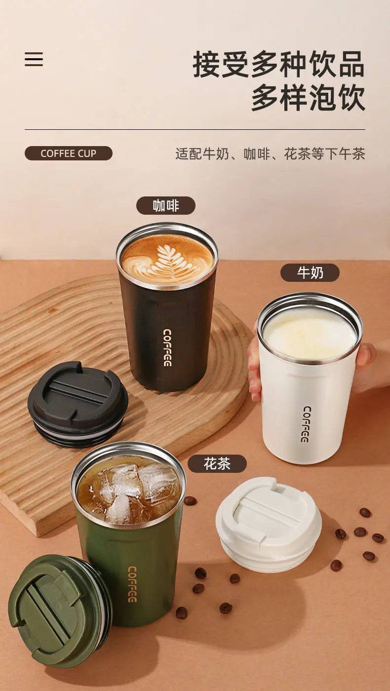 Summer Insulated Stainless Steel Water Cup, Thermos Cup, Coffee Cup, Double-Layer Car Cup, Smart Display Gift Cup, Customizable Nexacart