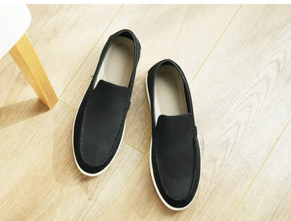 Cross-Border Popular Slip-On Suede Loafers Slip-On Slip-Ons Casual Fashion Beanie Shoes for Men Dropshipping - Nexacart