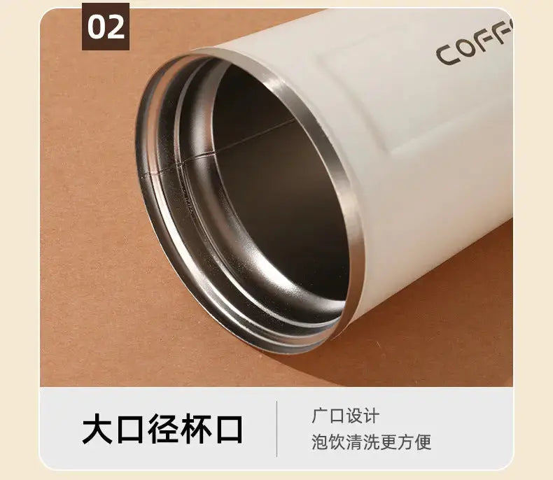 Summer Insulated Stainless Steel Water Cup, Thermos Cup, Coffee Cup, Double-Layer Car Cup, Smart Display Gift Cup, Customizable Nexacart