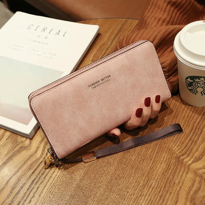 Lonny Women's Hand-Held Long Wallet Korean Style Handbag Multi-Functional Card Holder Mobile Phone Bag Coin Purse Women's Wallet Nexacart