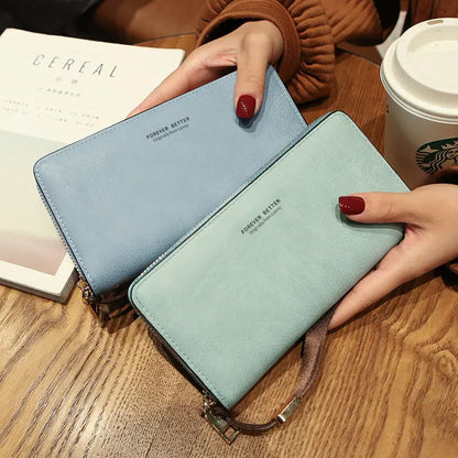 Lonny Women's Hand-Held Long Wallet Korean Style Handbag Multi-Functional Card Holder Mobile Phone Bag Coin Purse Women's Wallet Nexacart