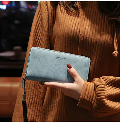 Lonny Women's Hand-Held Long Wallet Korean Style Handbag Multi-Functional Card Holder Mobile Phone Bag Coin Purse Women's Wallet Nexacart