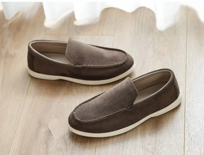 Cross-Border Popular Slip-On Suede Loafers Slip-On Slip-Ons Casual Fashion Beanie Shoes for Men Dropshipping - Nexacart