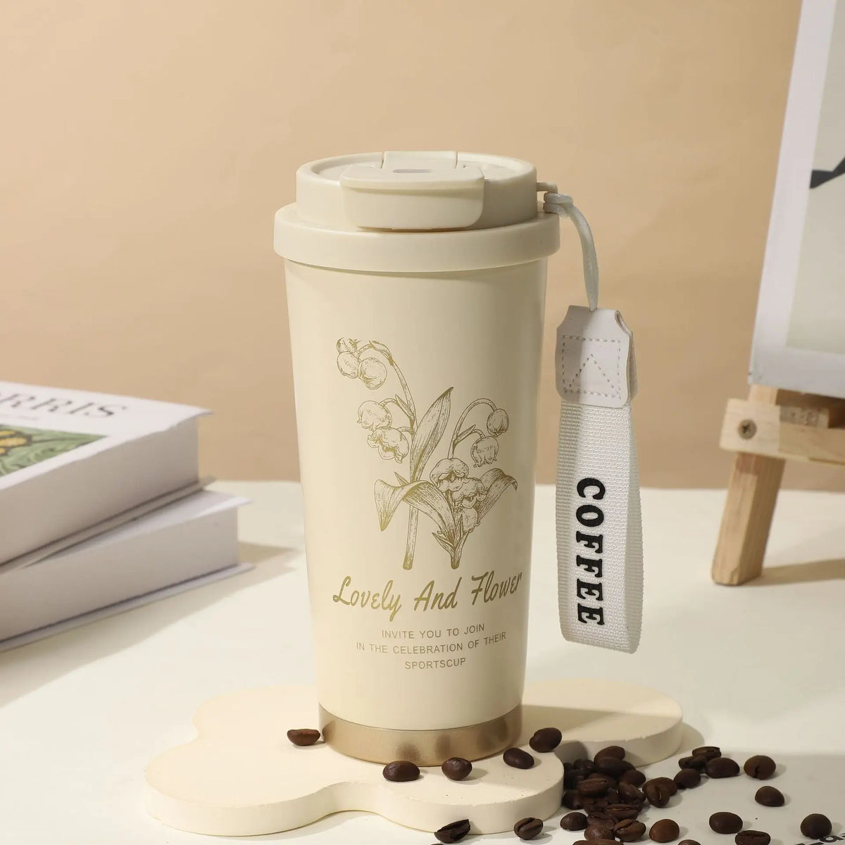 Summer Insulated Stainless Steel Water Cup, Thermos Cup, Coffee Cup, Double-Layer Car Cup, Smart Display Gift Cup, Customizable Nexacart