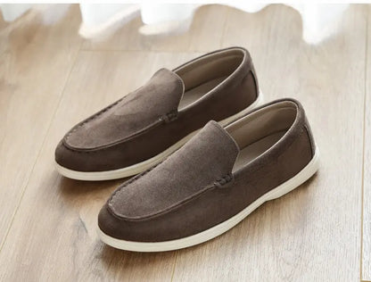 Cross-Border Popular Slip-On Suede Loafers Slip-On Slip-Ons Casual Fashion Beanie Shoes for Men Dropshipping - Nexacart