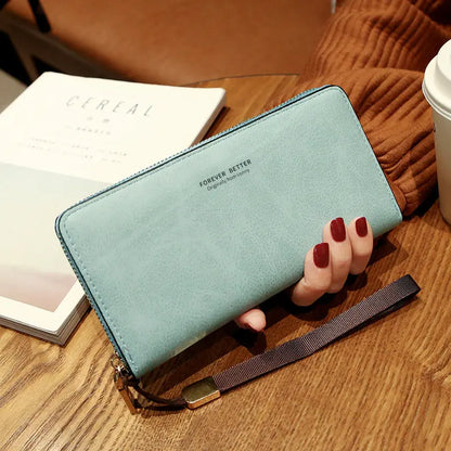 Lonny Women's Hand-Held Long Wallet Korean Style Handbag Multi-Functional Card Holder Mobile Phone Bag Coin Purse Women's Wallet Nexacart