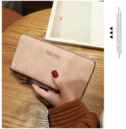Lonny Women's Hand-Held Long Wallet Korean Style Handbag Multi-Functional Card Holder Mobile Phone Bag Coin Purse Women's Wallet Nexacart