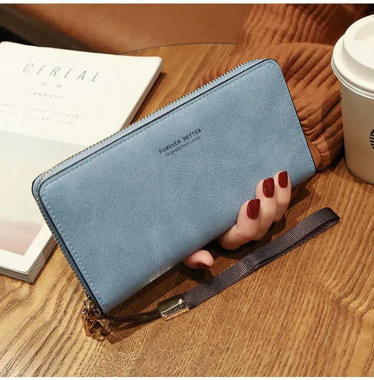 Lonny Women's Hand-Held Long Wallet Korean Style Handbag Multi-Functional Card Holder Mobile Phone Bag Coin Purse Women's Wallet Nexacart