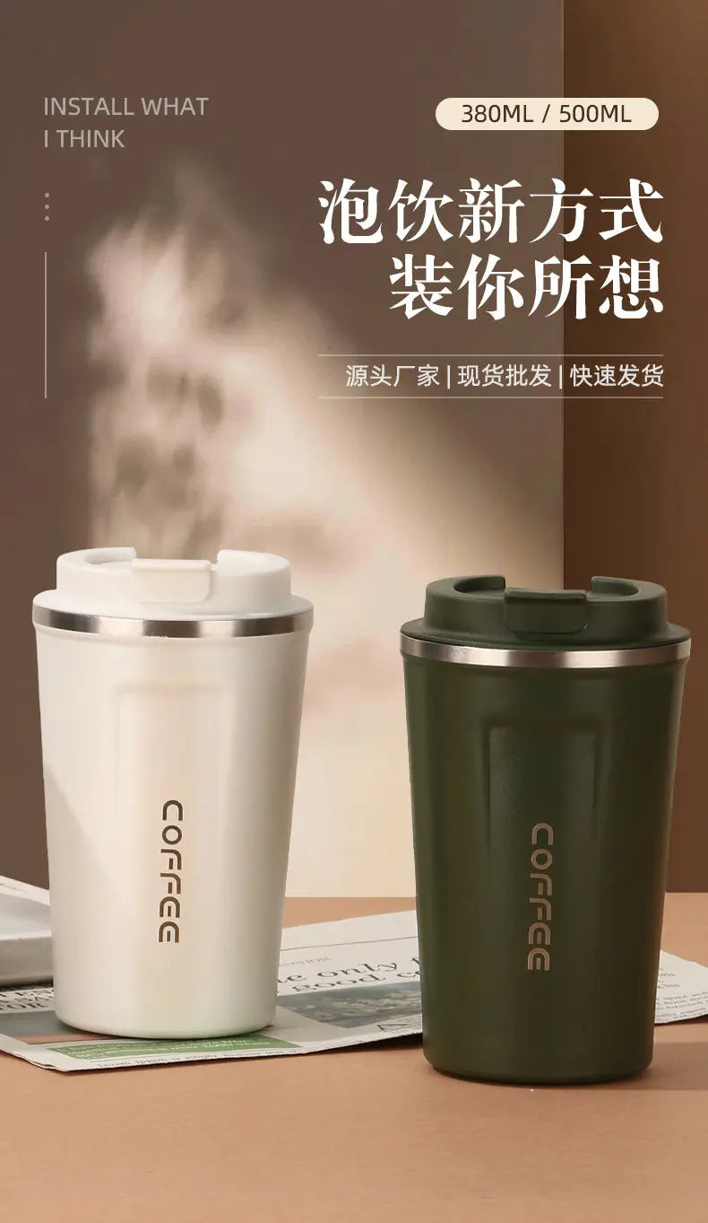 Summer Insulated Stainless Steel Water Cup, Thermos Cup, Coffee Cup, Double-Layer Car Cup, Smart Display Gift Cup, Customizable Nexacart