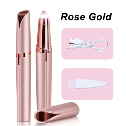 Electric Eyebrow Trimming Tool For Beginners Automatic Electric Eyebrow Trimmer Nose Hair Shaving Brush Scraper