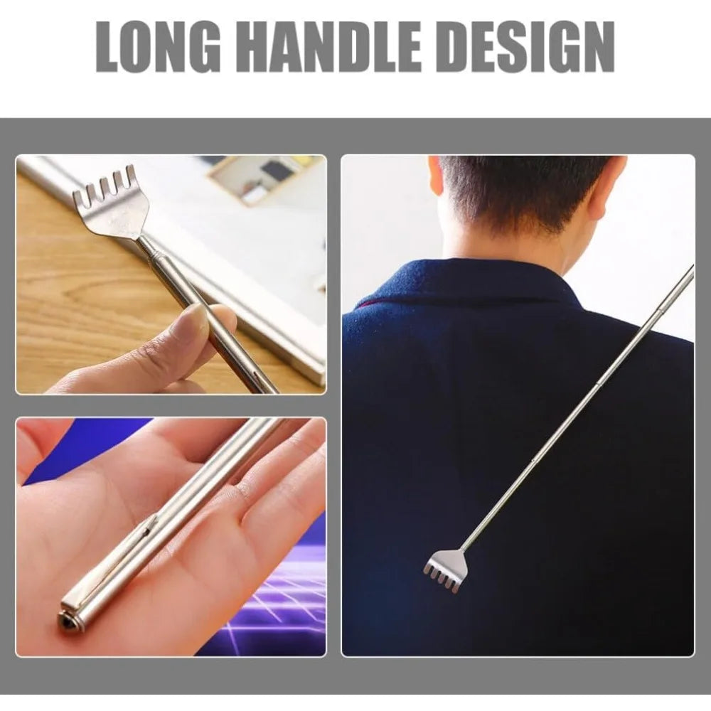 Velora Glow Telescopic Back Scratcher & Massager – Portable Stainless Steel