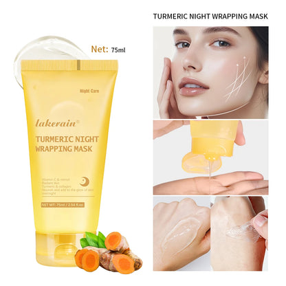 Overnight Wrapping Peel Off Mask Kojic Acid Turmeric Nourishes Hydrolyzed Collagen
