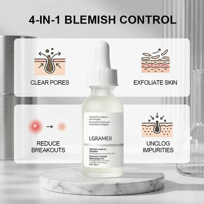 Salicylic Acid 2% Facial Essence, Acne-Fighting Serum for Blemish-Prone,Deep Moisturizing Skin,The Skin Facial Skin Essence New