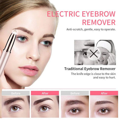 Electric Eyebrow Trimming Tool For Beginners Automatic Electric Eyebrow Trimmer Nose Hair Shaving Brush Scraper