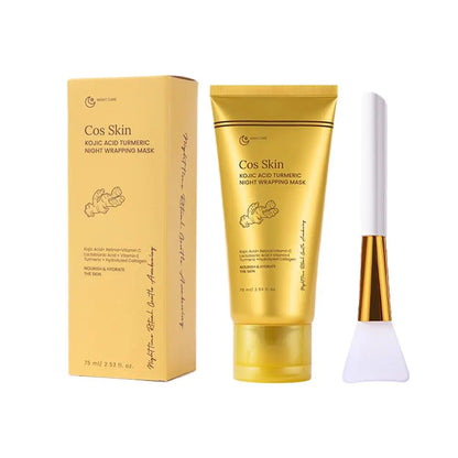 Kojic Acid Turmeric Overnight Wrapping Peel Off Mask Kit Nourish
