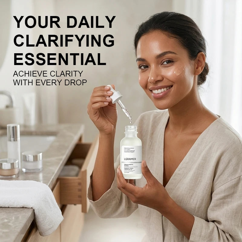 Salicylic Acid 2% Facial Essence, Acne-Fighting Serum for Blemish-Prone,Deep Moisturizing Skin,The Skin Facial Skin Essence New