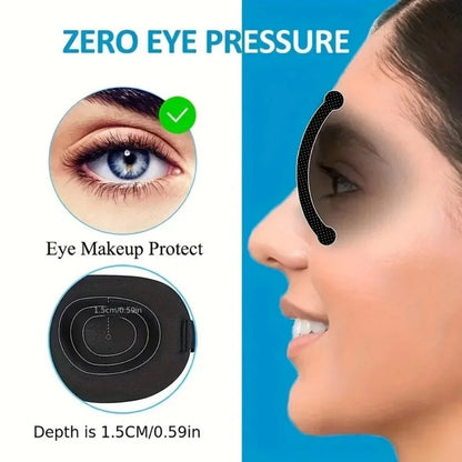 3D Contoured Memory Foam Sleep Mask – Blackout Eye Mask for Deep Rest & Travel
