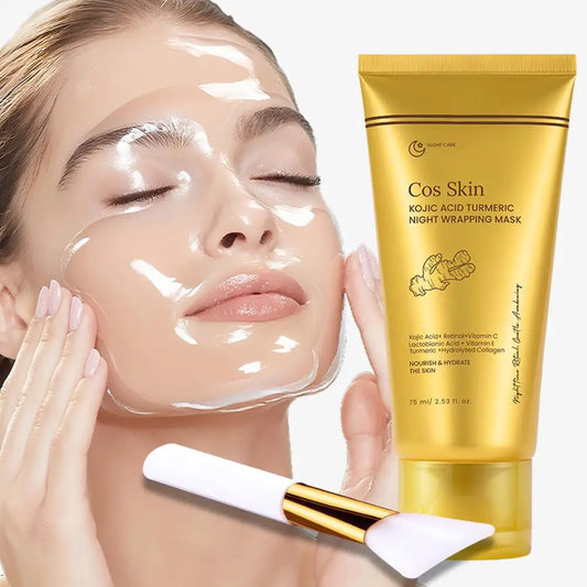 Kojic Acid Turmeric Overnight Wrapping Peel Off Mask Kit Nourish