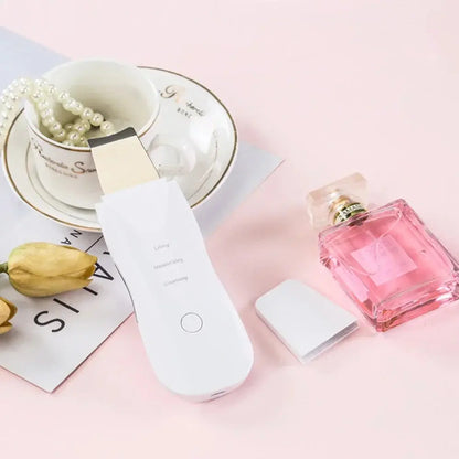 rechargeable ultrasonic facial skin scrubber