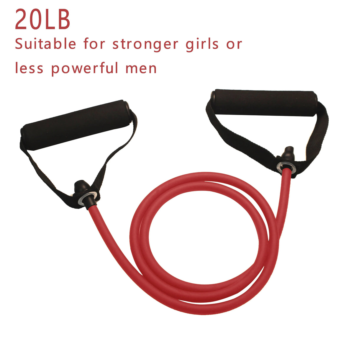 Velora Glow Resistance Band with Handles, 20LB