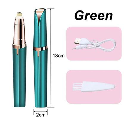 Electric Eyebrow Trimming Tool For Beginners Automatic Electric Eyebrow Trimmer Nose Hair Shaving Brush Scraper