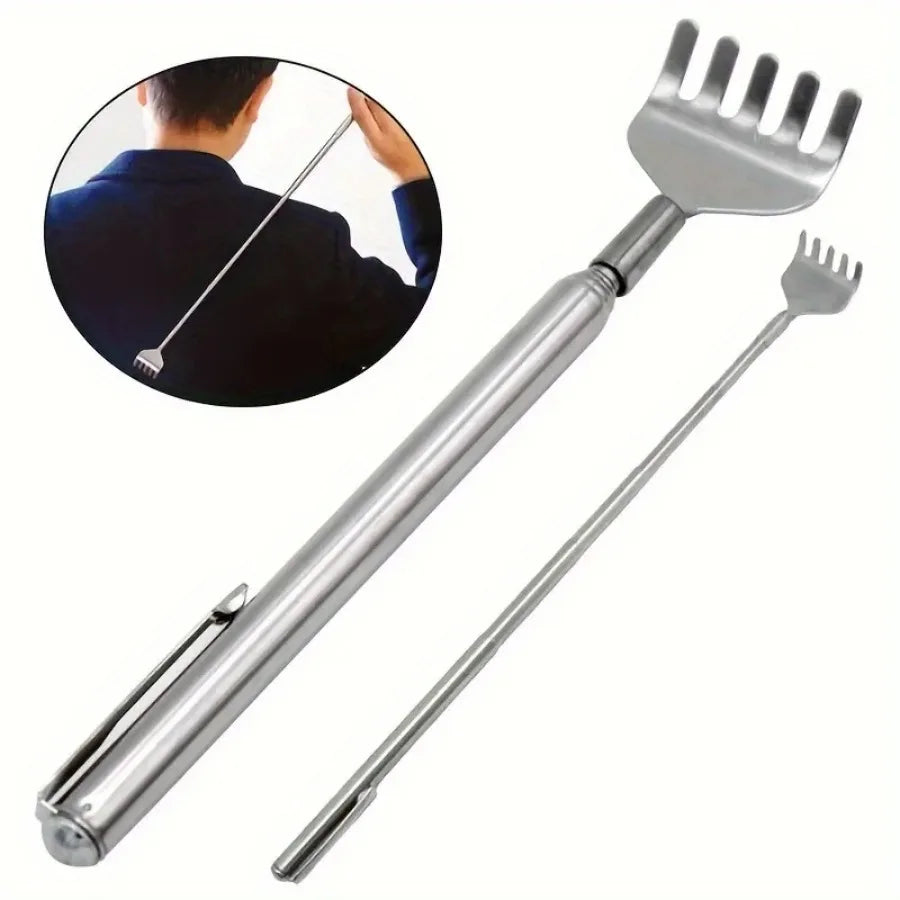 Velora Glow Telescopic Back Scratcher & Massager – Portable Stainless Steel