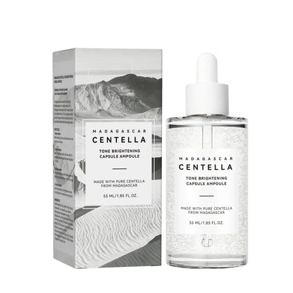 Centella Asiatica Brightening Serum: Calms Irritation, Reduces Breakouts, Balances Sebum & Diminishes Dark Marks for Clear Skin.