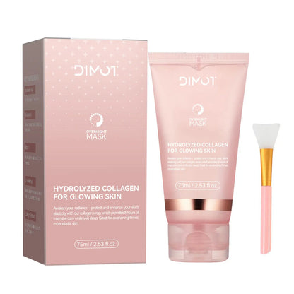Kojic Acid Turmeric Night Wrapping Facial Mask Hydrating Moisturizing Brightening Peel-off Mask Improve Dullness Oil Control
