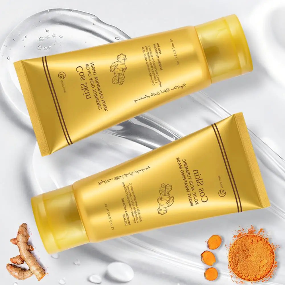 Kojic Acid Turmeric Overnight Wrapping Peel Off Mask Kit Nourish