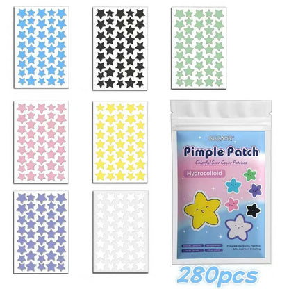 Star Pimple Patches – 280 Colourful Hydrocolloid Spot Covers